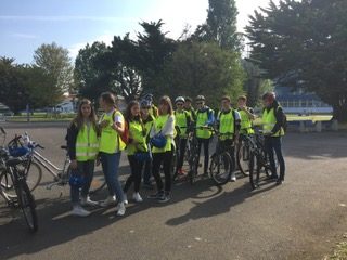 Sortie géologie à vélo des lycéens de 1ère scientifique, le 21 mai 2019