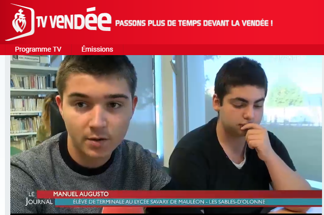 Le lycée sur TV Vendée