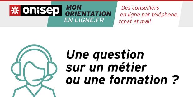 Mon orientation en ligne, des conseillers de l’ONISEP vous répondent