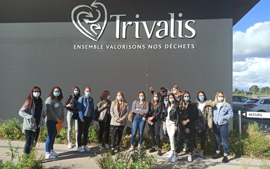 Visite du site de Trivalis à La Ferrière avec les BTS SAM 1ère année