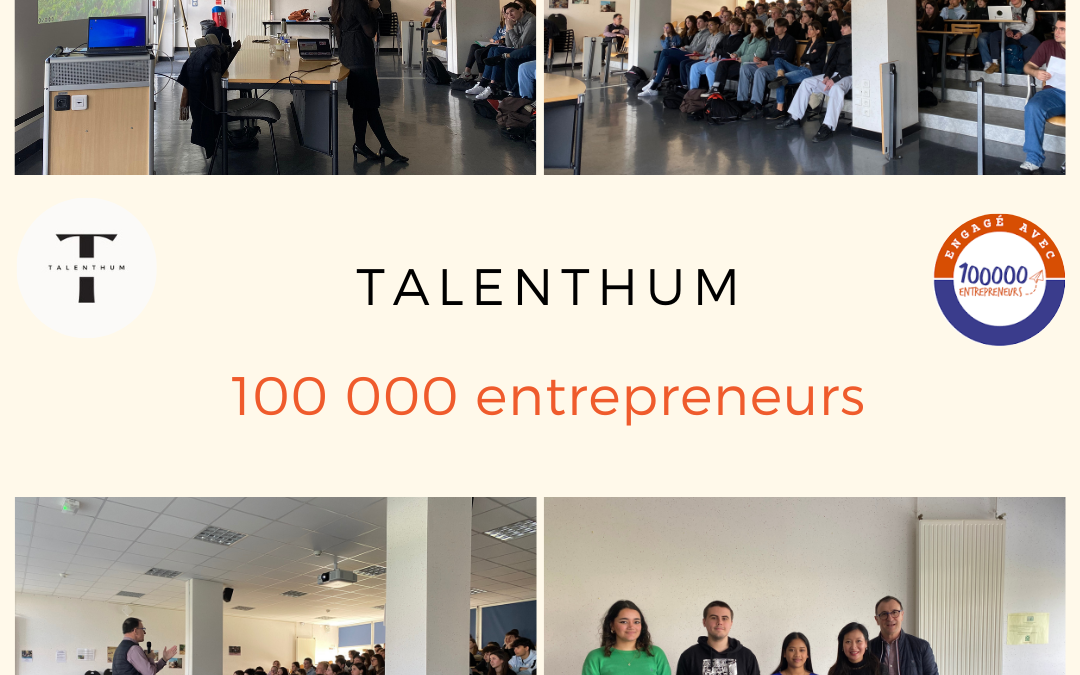 Donner l’envie d’entreprendre grâce à l’association 100 000 Entrepreneurs