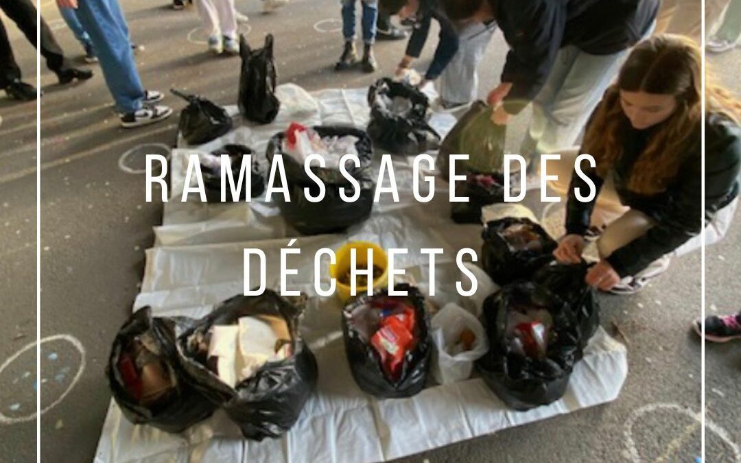 Action de ramassage des déchets au sein du lycée